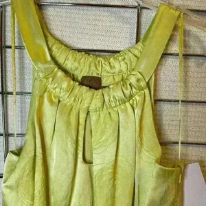 AliRo chartreuse cocktail dress